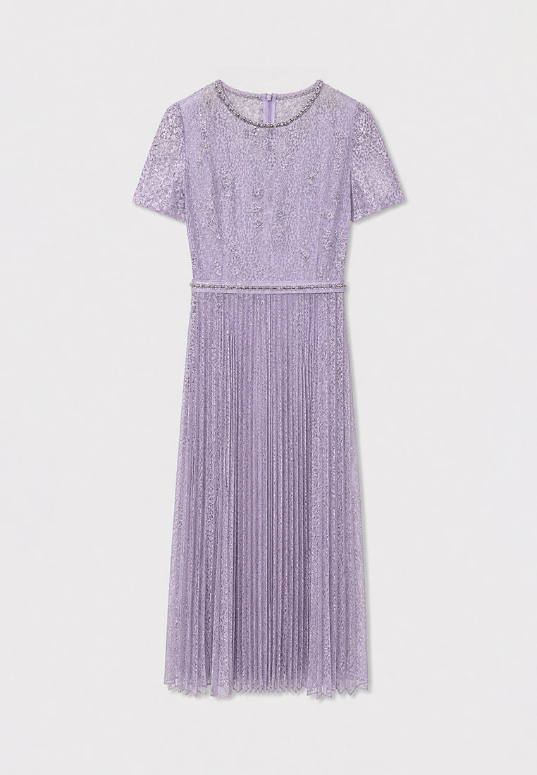 Lavande Florale Lumière Dress