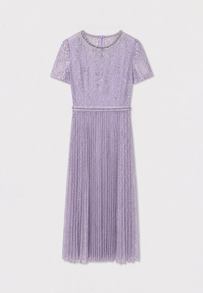Lavande Florale Lumière Dress