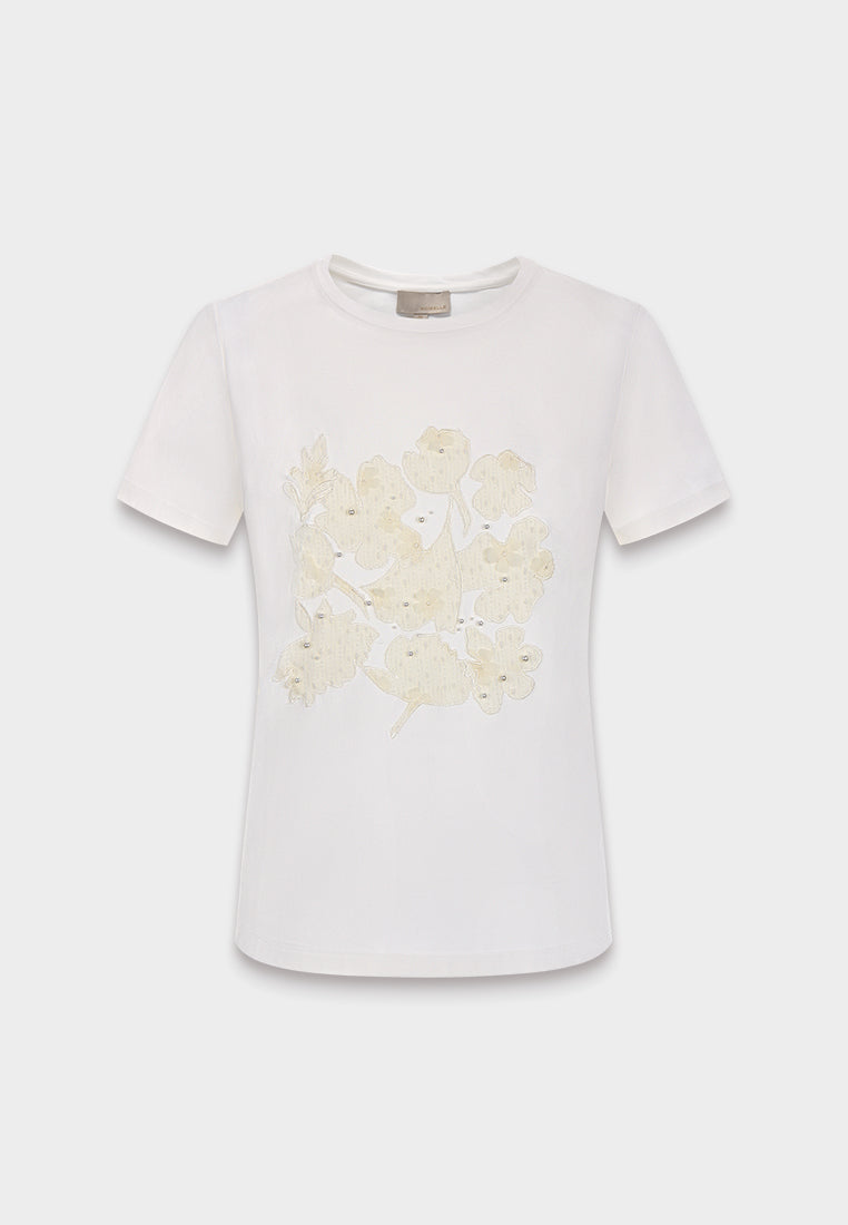 Embroidered Bloom T-shirt