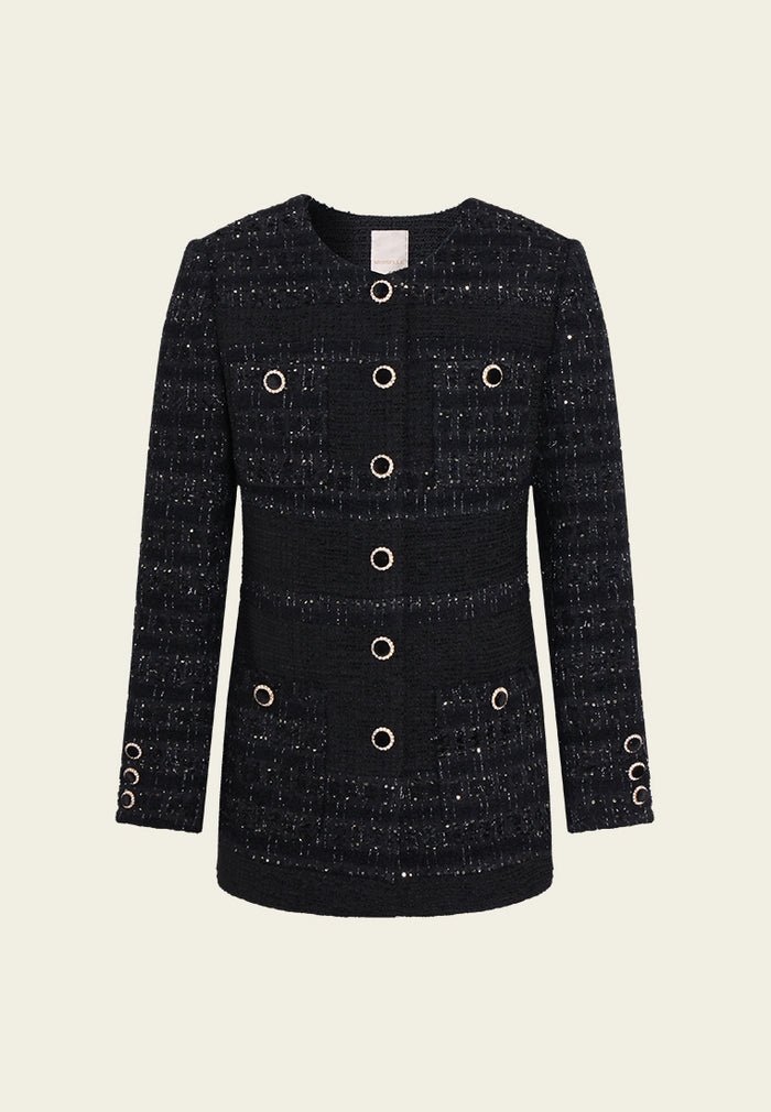 Bijou Grommet Tweed Jacket