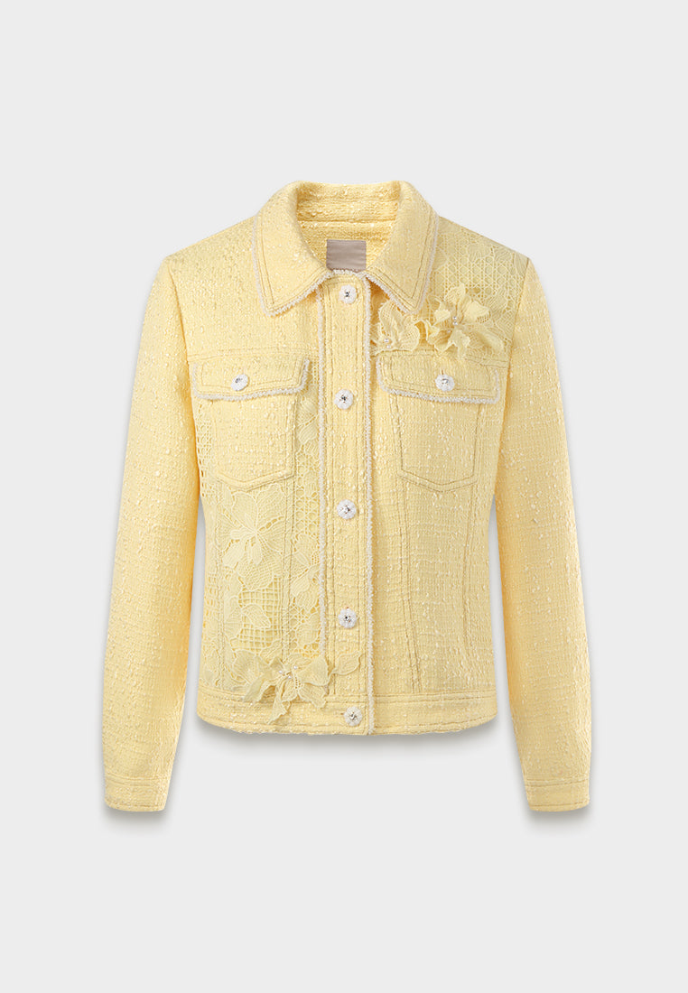 Daisy Lace Applique Jacket