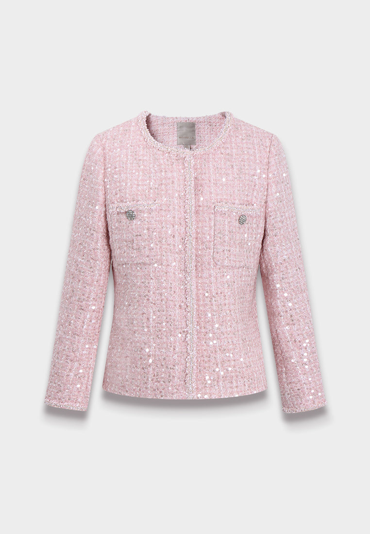 Rose Éclat Sequin Jacket