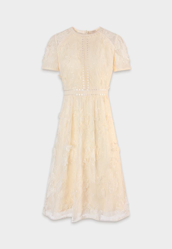 Crème Dentelle Lumière Dress