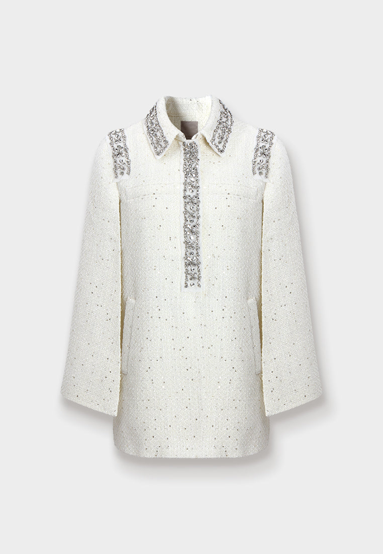 Argenté White Tweed Dress