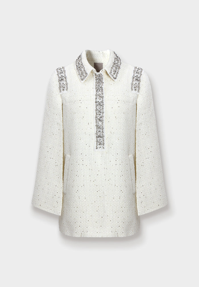 Argenté White Tweed Dress