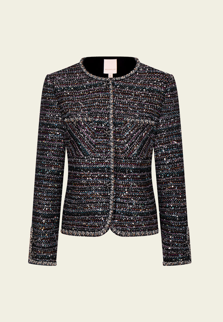 Prestige Embellished Stripped Jacket