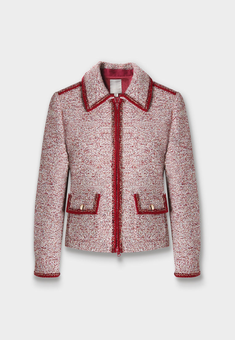 Rouge Tresse Fringe Jacket