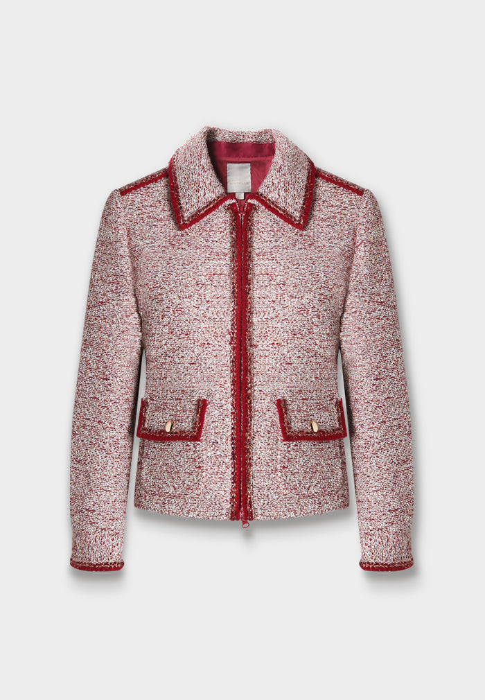 Rouge Tresse Fringe Jacket