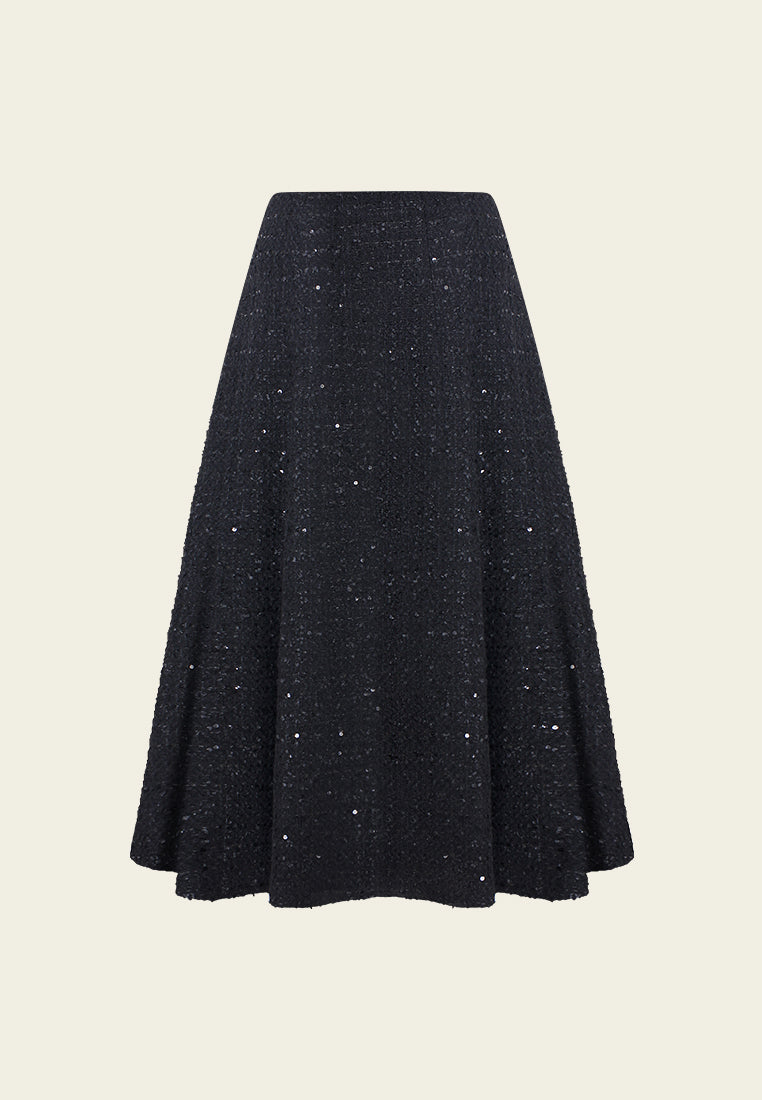Ondée Shimmer Tweed Skirt