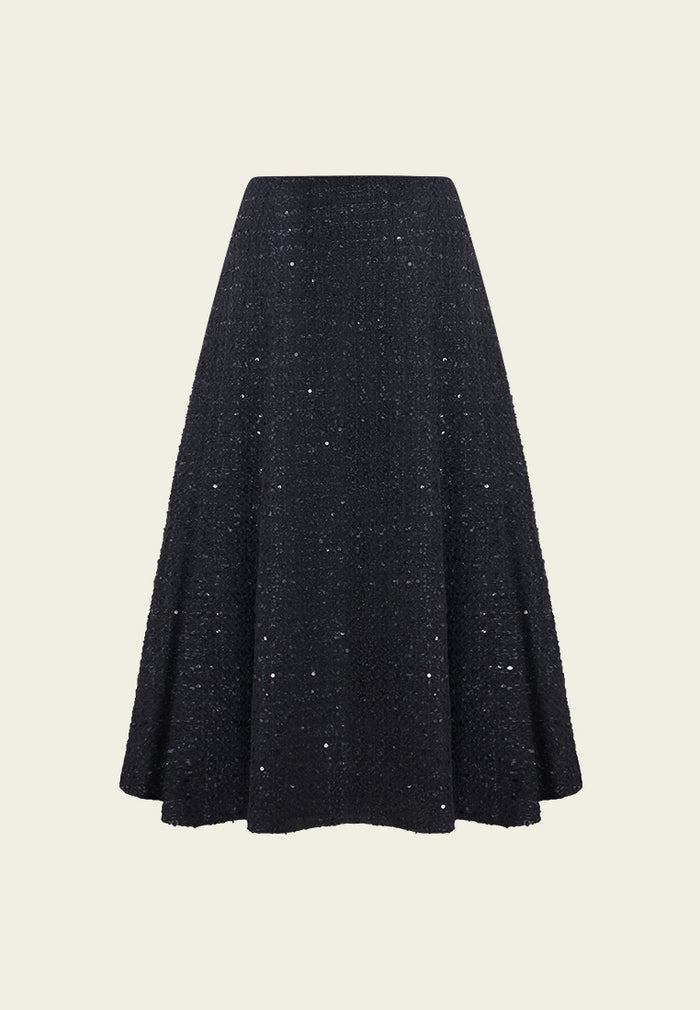Ondée Shimmer Tweed Skirt