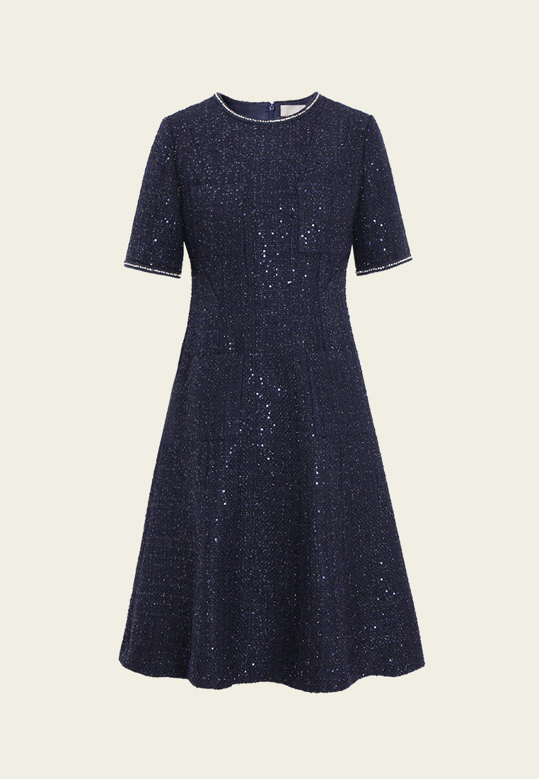 Éclat Contrast Sequin Dress