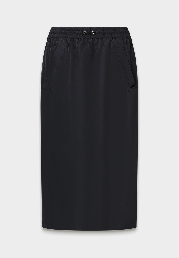 Noir Élégance Utility Skirt