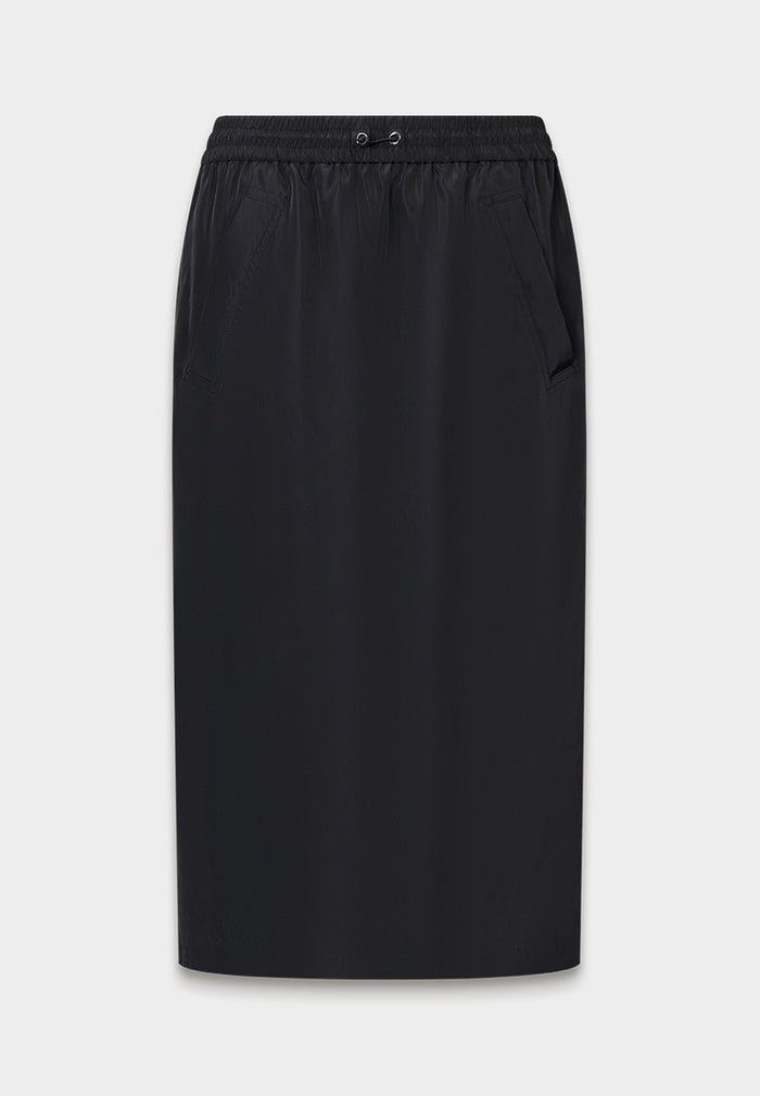 Noir Élégance Utility Skirt