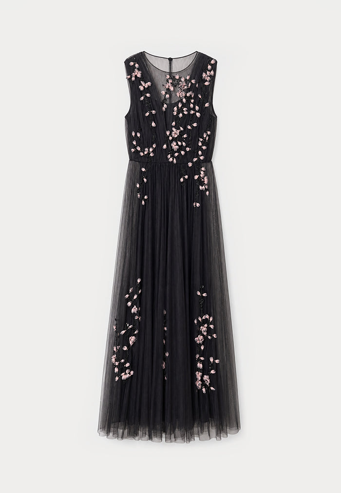 Noir Florale Sérénité Gown
