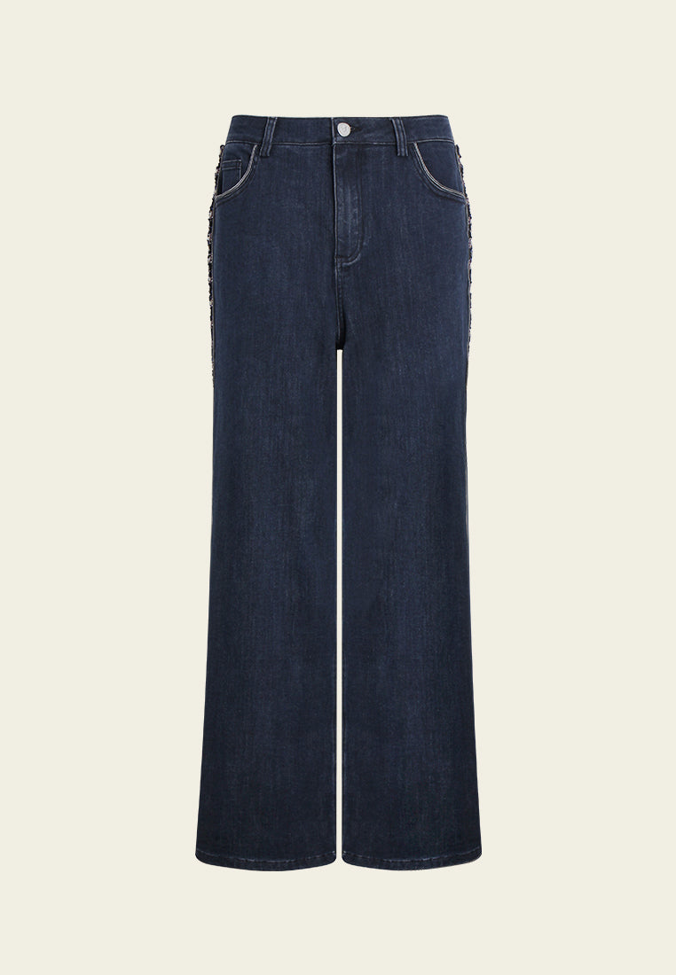 Vesper Crest Wide-Leg Denim Jeans
