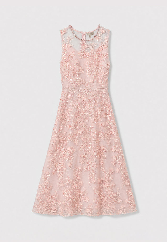 Rosé Florale Délicatesse Dress
