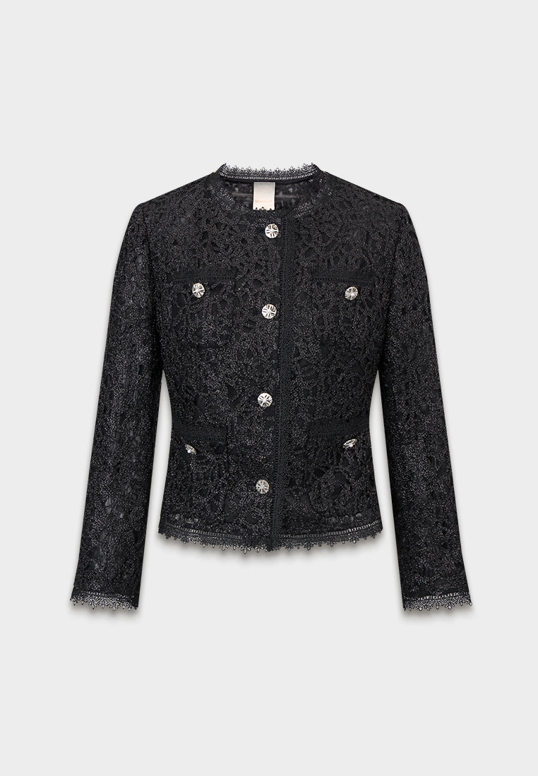 Noir Dentelle Jardin Jacket