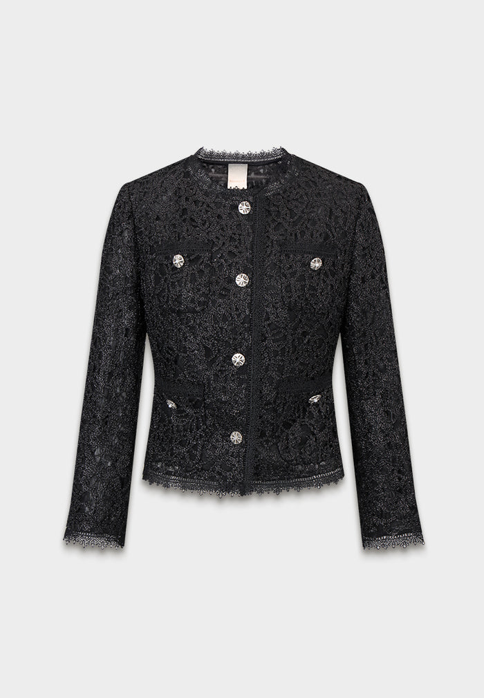 Noir Dentelle Jardin Jacket