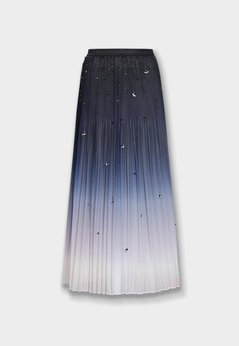 Snowdrop Ombre Pleated Skirt