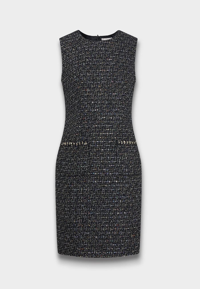 Noir Miroir Tweed Dress
