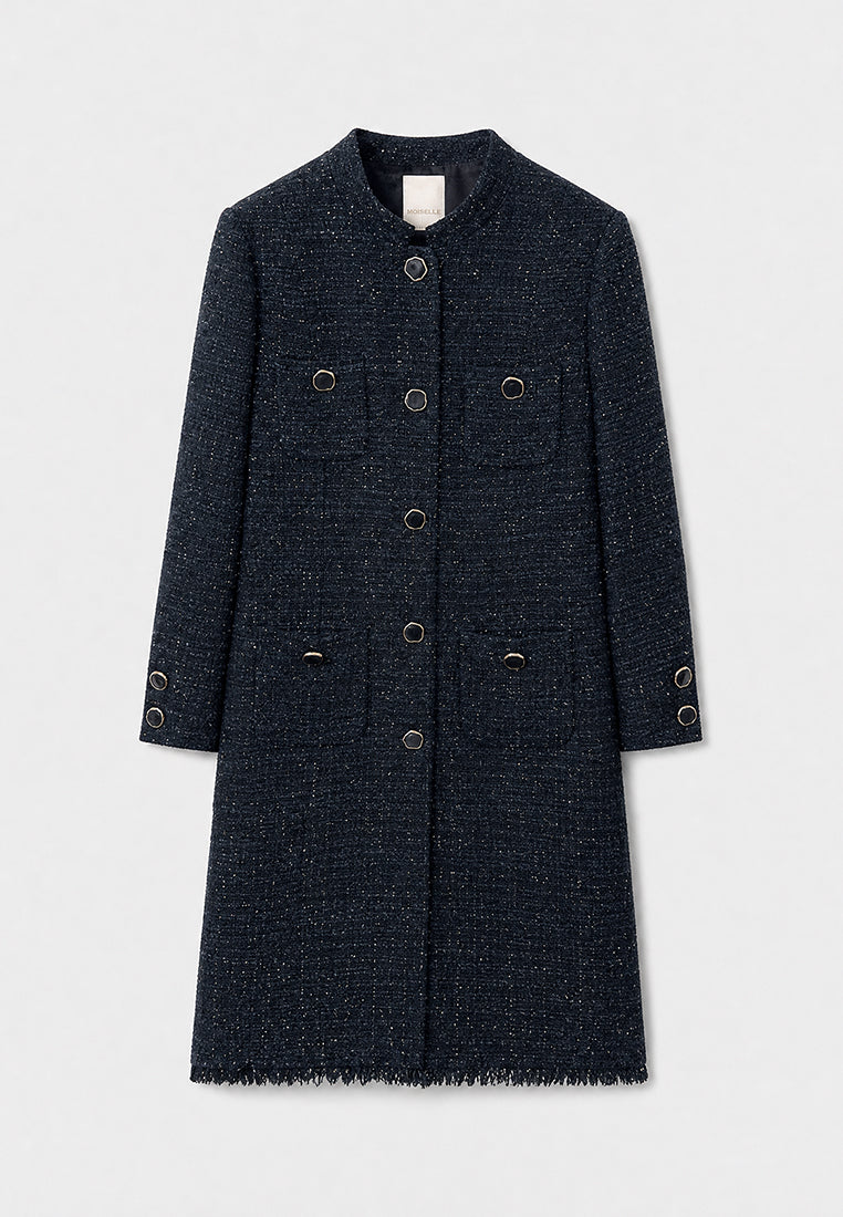 Marine Majesté Tweed Coat