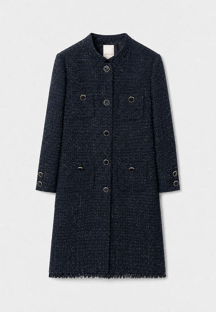 Marine Majesté Tweed Coat