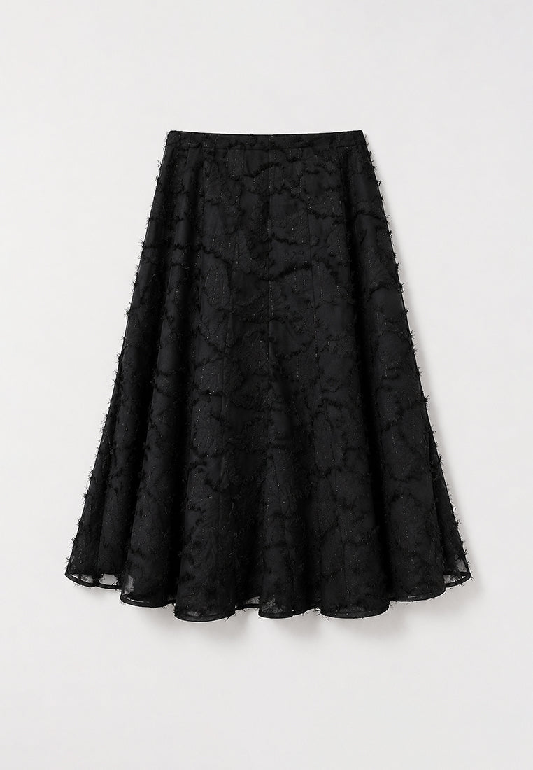 Noir Dentelle Arabesque Skirt