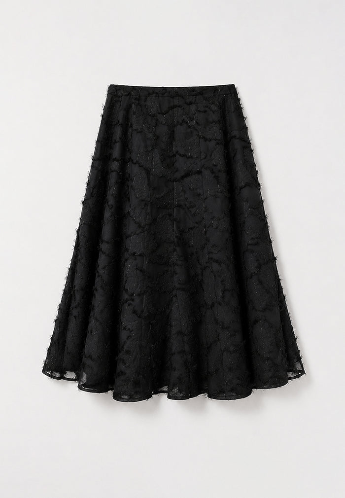 Noir Dentelle Arabesque Skirt