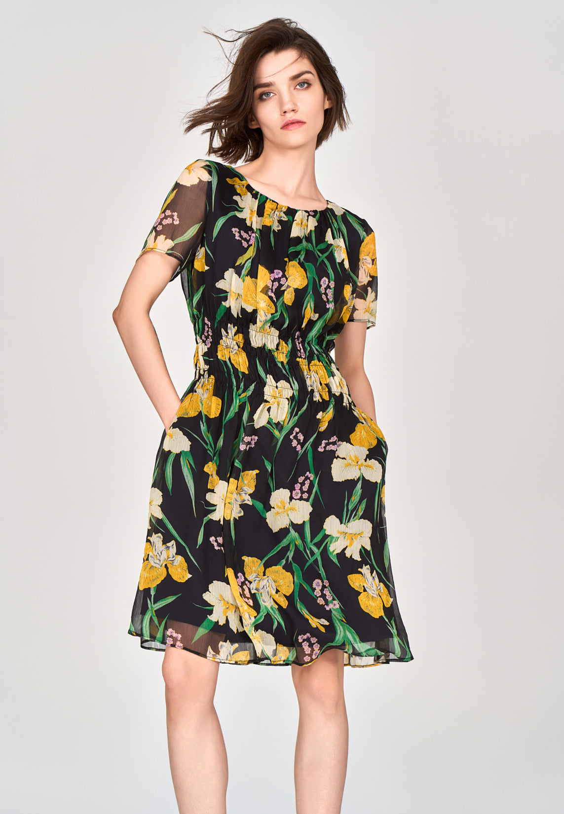 Summer Floral Chiffon Dress