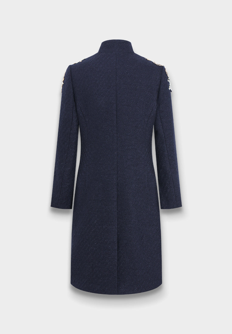 Brume Brodé Embroidered Tweed Coat