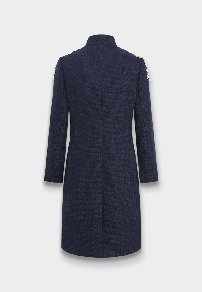 Brume Brodé Embroidered Tweed Coat