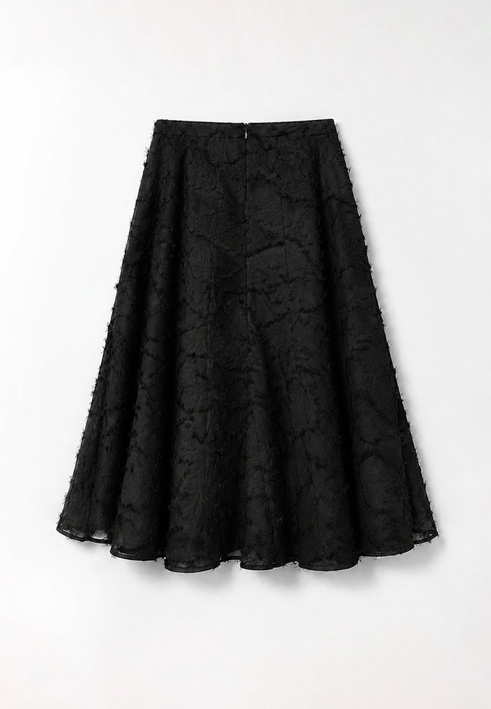 Noir Dentelle Arabesque Skirt