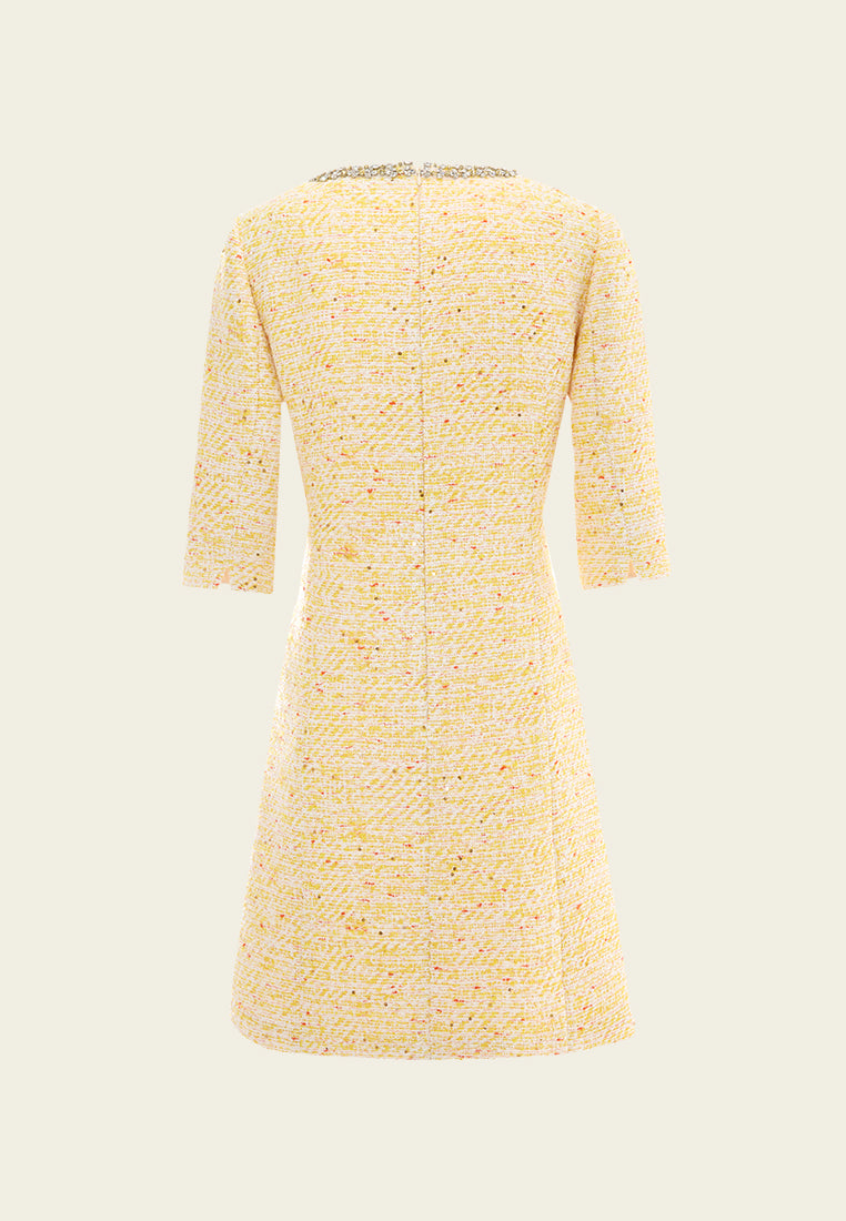 Crystal-detail Embellished Slim-fit Dress