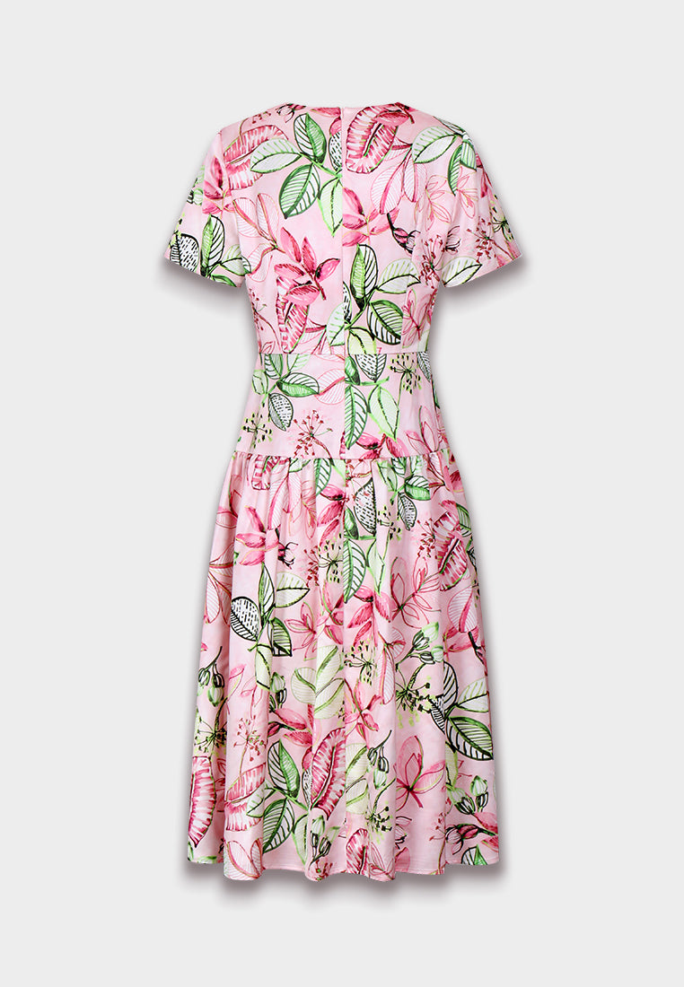 Floral Symphony Garden Dress