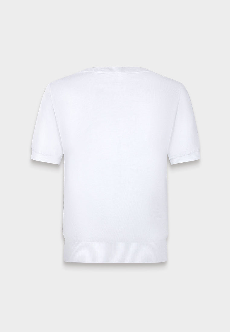 Ivory Sparkle Knit Top