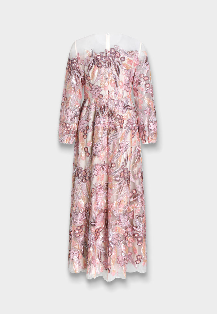 Rose Jardin Embroidered Dress