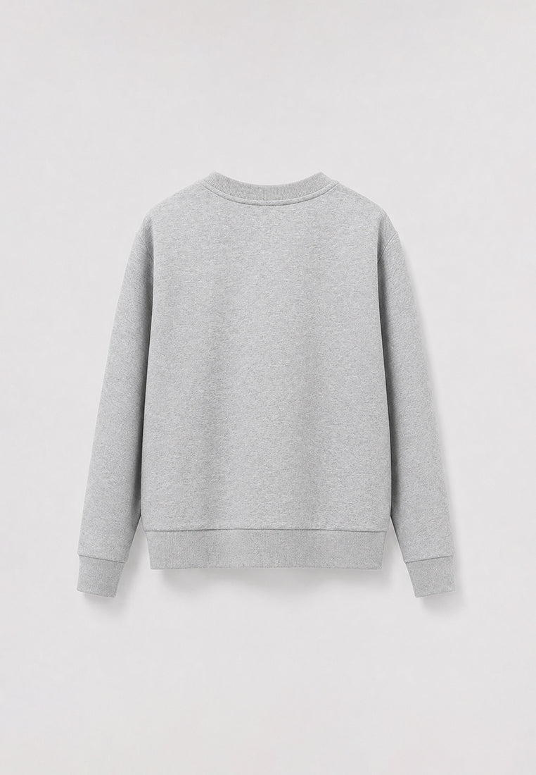 Gris Jardin Embroidered Floral Sweatshirt