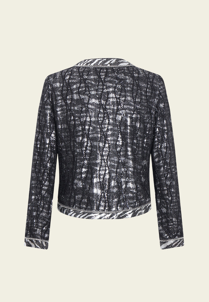 Lumière Abstract Tweed Jacket