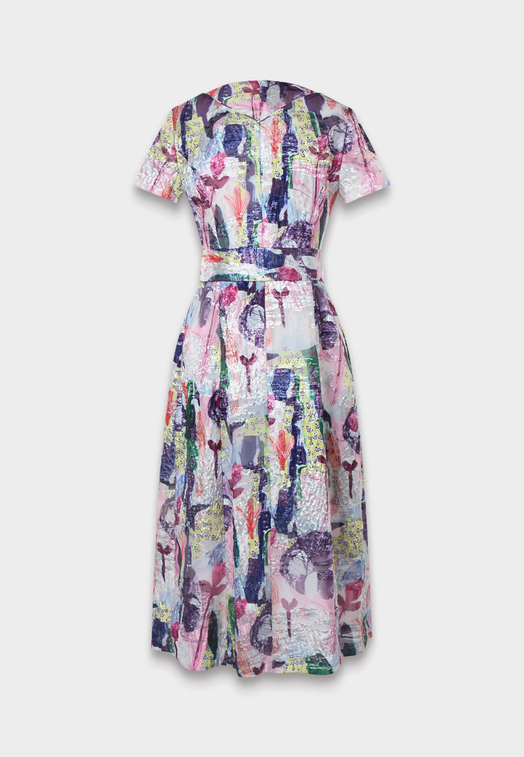 Impressionist Floral Dress