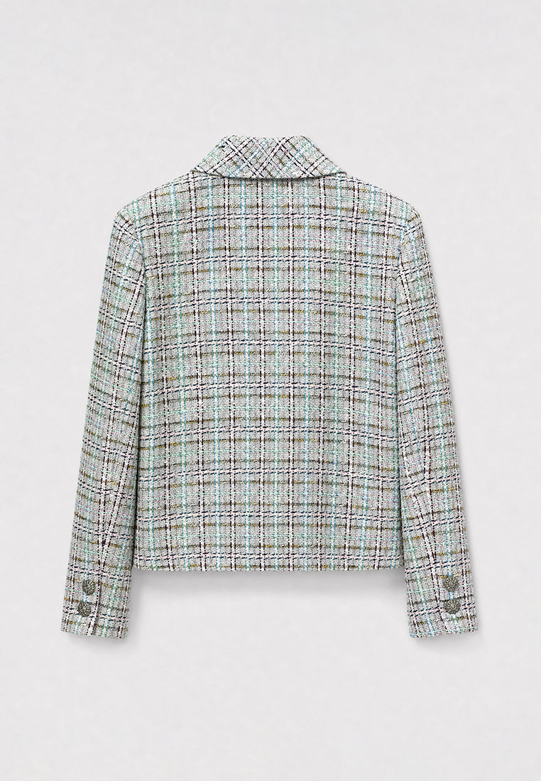 Pastel Tweed Carreau Jacket