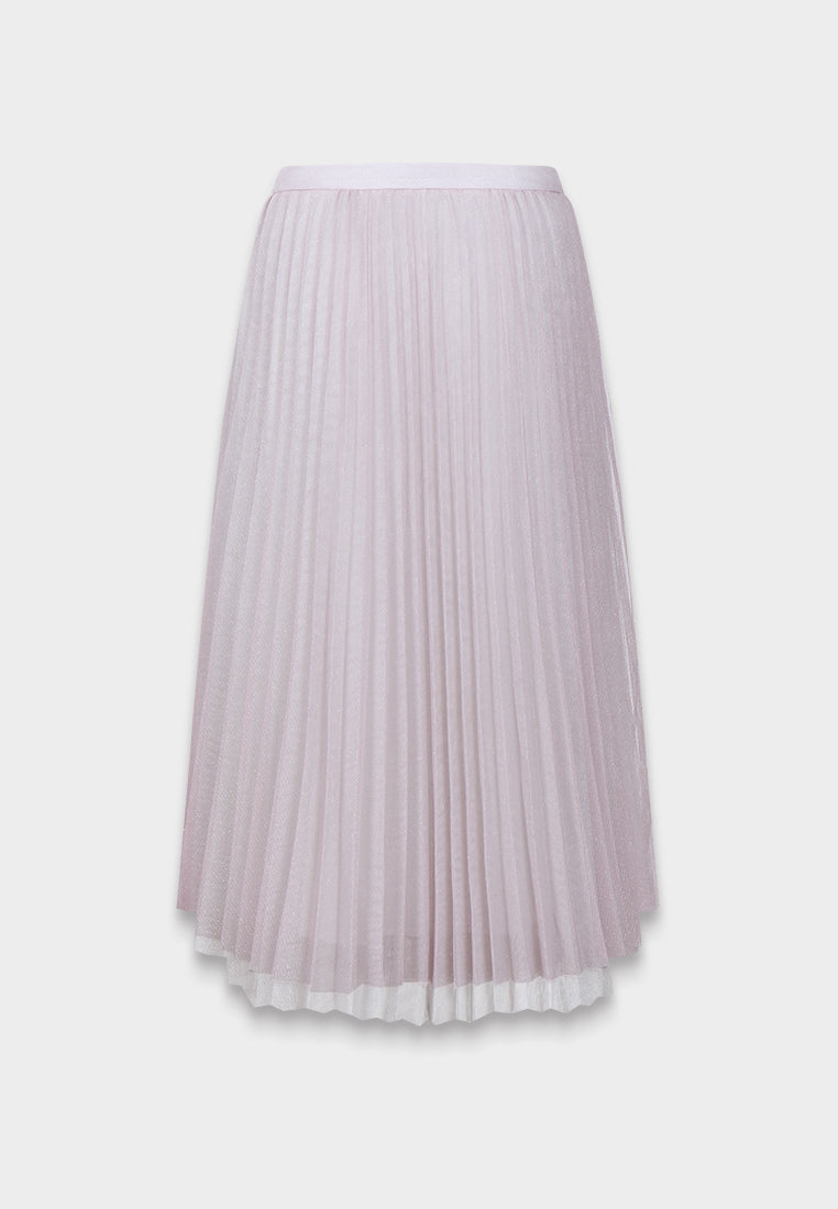 Blush Bloom Pleated Skirt