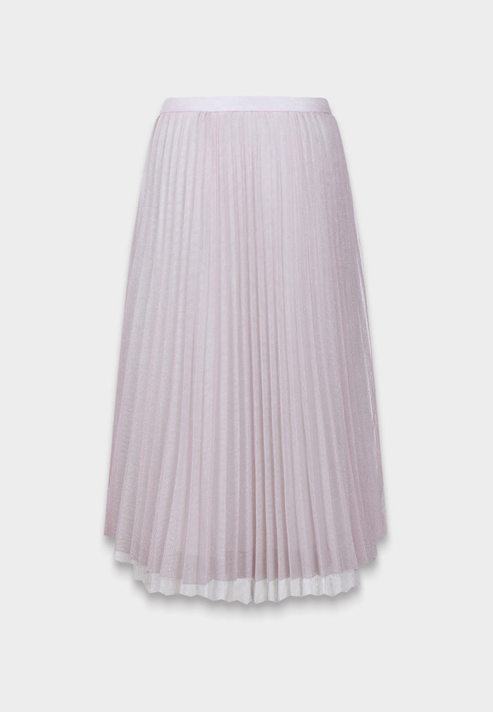Blush Bloom Pleated Skirt