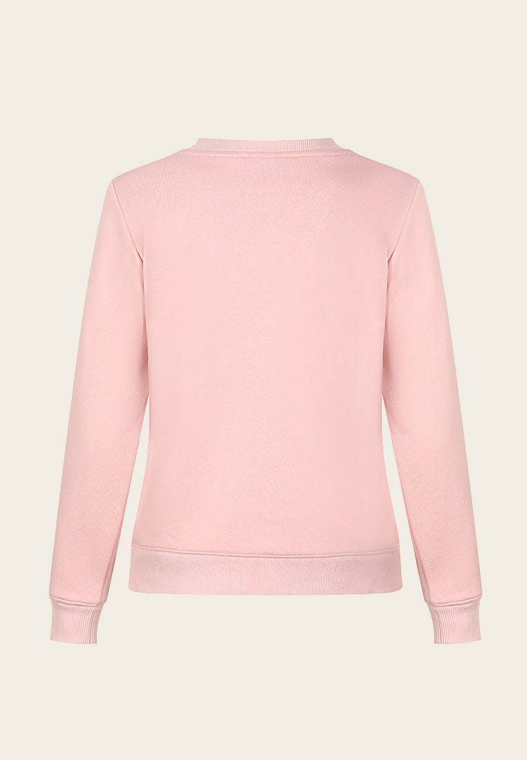Rose Signature Embossed Sweatshirt
