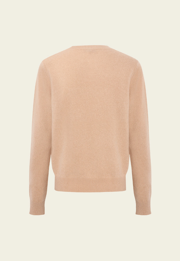 Emblem Embossed Knit Sweater