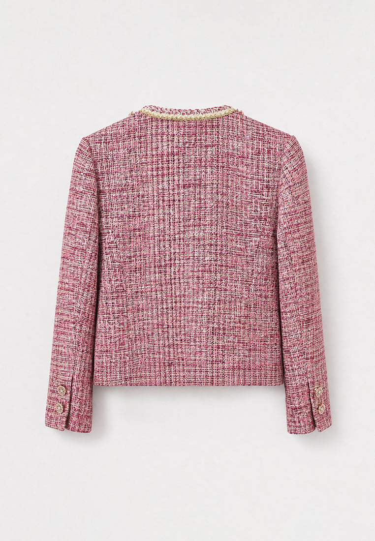 Rose Tweed Fleur Bijou Jacket
