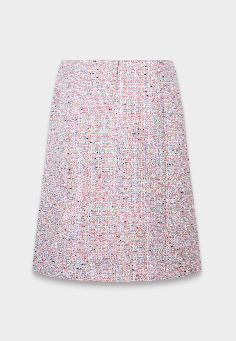 Rose Pearl Tweed Skirt