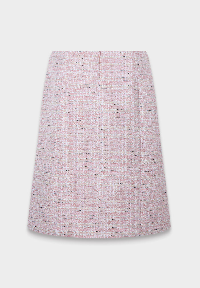 Rose Pearl Tweed Skirt