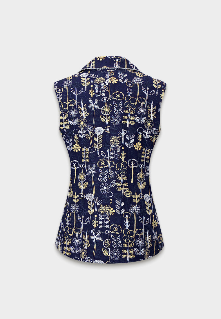Midnight Jardin Orné Vest