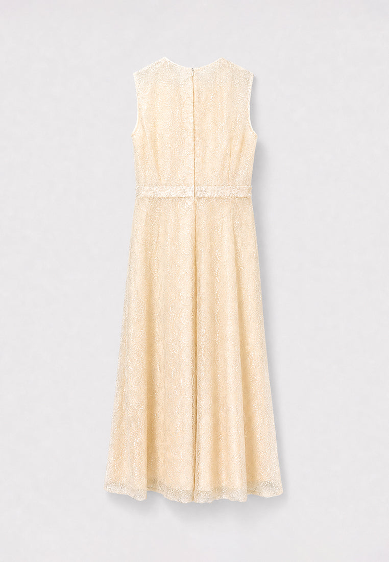Crème Florale Elegia Dress