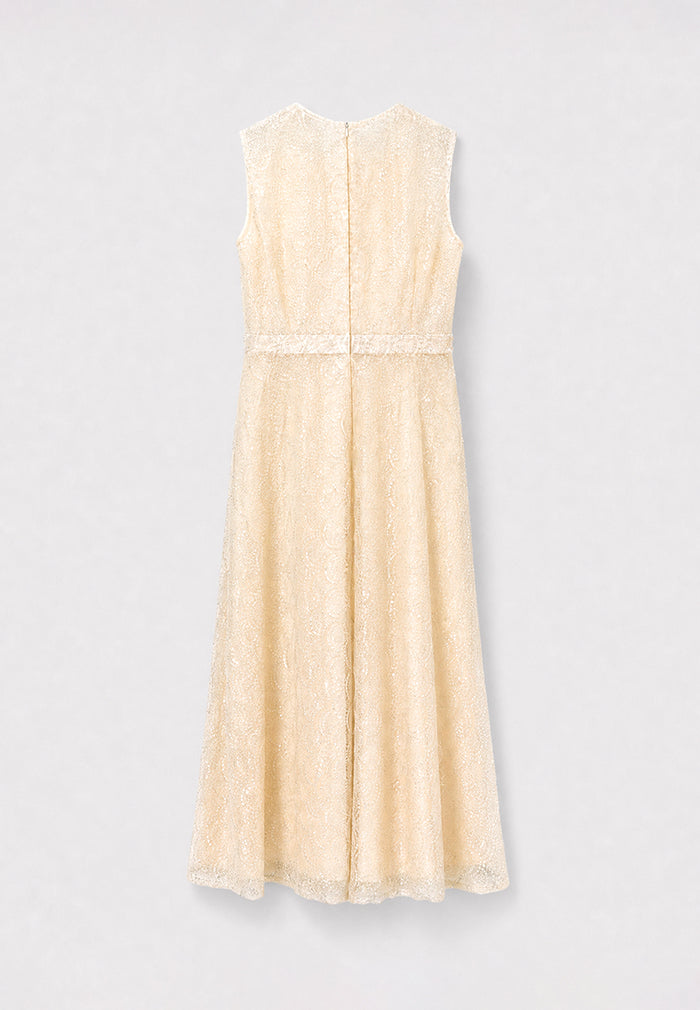 Crème Florale Elegia Dress